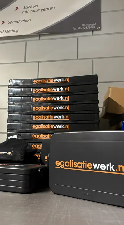 Gereedschapskoffers met bedrijfsbedrukking